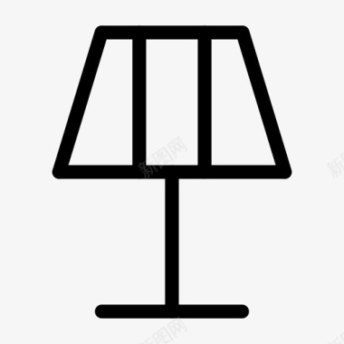 台灯照明房地产图标图标