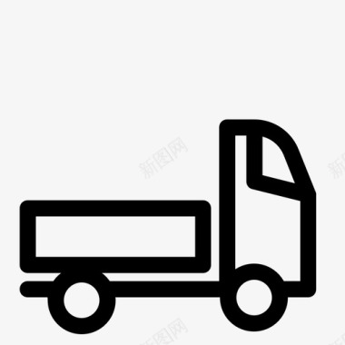 卡车送货货物图标图标
