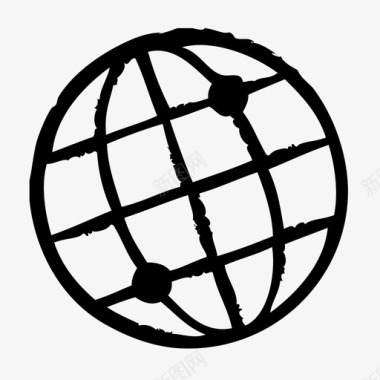 地球仪计算机互联网图标图标