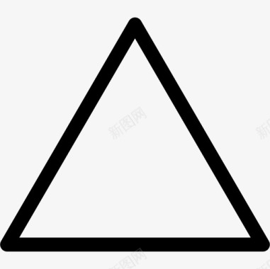平面三角形形状poi信号轮廓图标图标