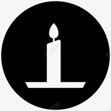 蜡烛庆典食物和蛋糕图标图标