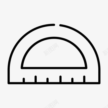 福娃剪贴画量角器几何学数学图标图标