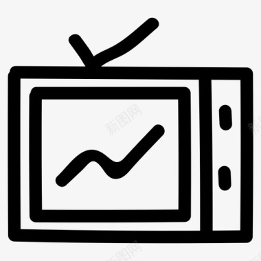 无毒标志电视显示器电影图标图标