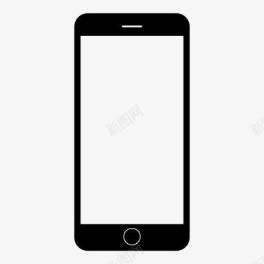 苹果7黑色手机iphone7苹果图标图标
