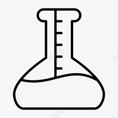 科学选择锥形烧瓶烧杯化学图标图标