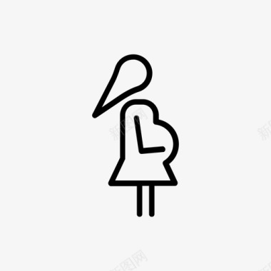 怀孕怀孕女人图标图标