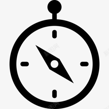 秒表计时器指南针图标图标