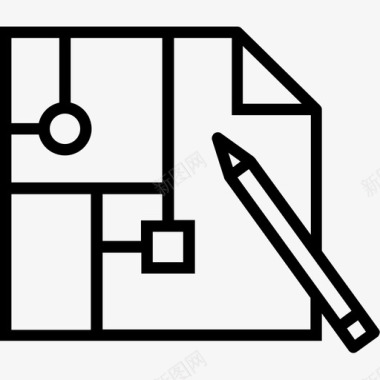 规划方案设计方案蓝图电路图标图标