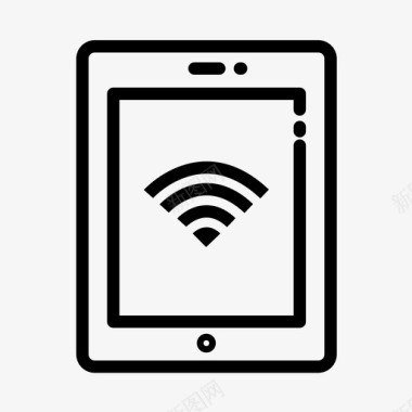 平板电脑素材wifiipad平板电脑wifi连接图标图标