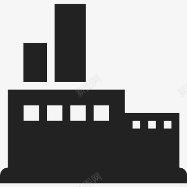 厂房厂房商业工业图标图标