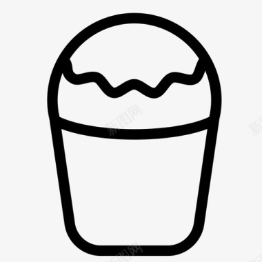 松饼甜点食物图标图标
