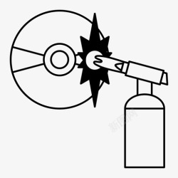 刻录光碟光碟刻录机cddvd图标高清图片