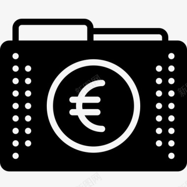 文件和文件夹财务文件夹文件欧元图标图标