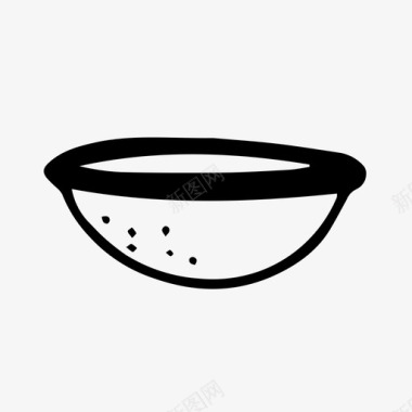野营碗盘子涂鸦图标图标