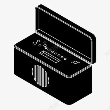 电台收视率收音机音乐调谐器电台图标图标