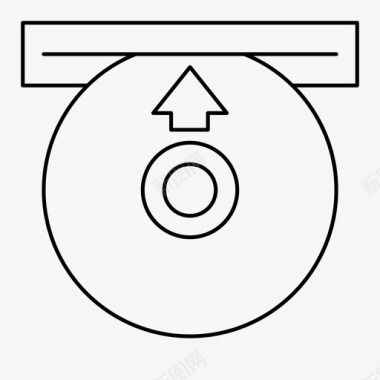 CD机免扣图插入光盘蓝光光盘cd图标图标