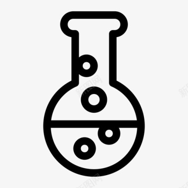 圆底烧瓶化学实验室图标图标