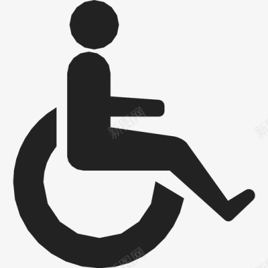 缺陷残疾人轮椅缺陷残疾图标图标