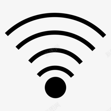 计算机符号wifi信号连接互联网图标图标