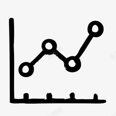 搜索引擎优化全折线图代理营销图标图标