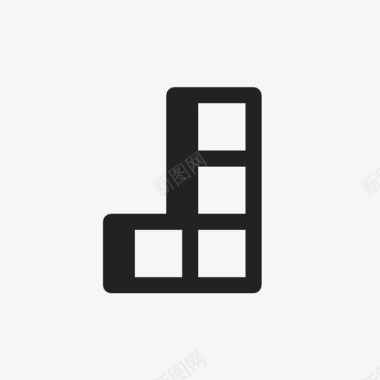 大写字母J右j形方块游戏图标图标