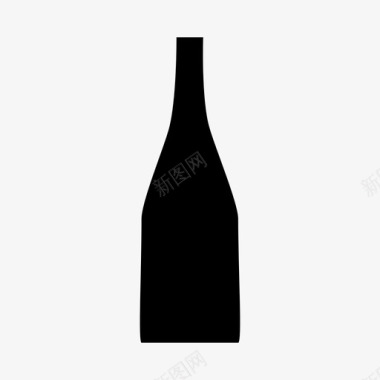 瓶子酒饮料图标图标