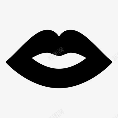 嘴唇唇膏爱情图标图标