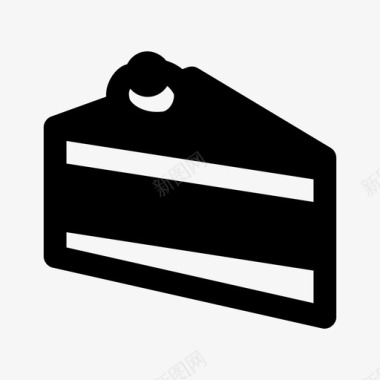 奶油班戟蛋糕蛋糕奶油蛋糕一块蛋糕图标图标