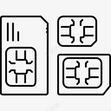 SIM手机卡sim卡计算机数据图标图标