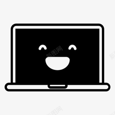 happylaughing笔记本电脑emojihappy图标图标