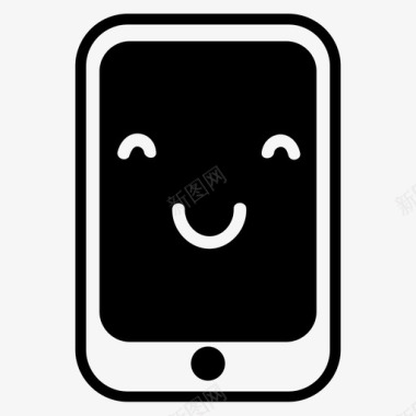 微笑智能手机android表情图标图标