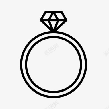 珠宝设计png免扣戒指配件钻戒图标图标