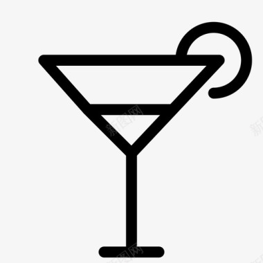 马提尼鸡尾酒饮料图标图标