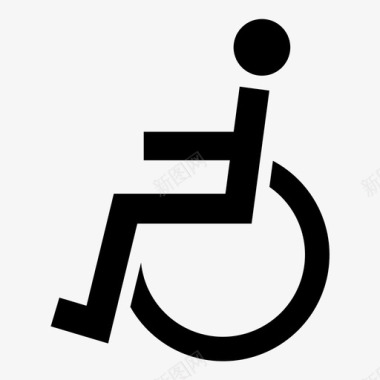 通行标志无障碍残疾人图标图标