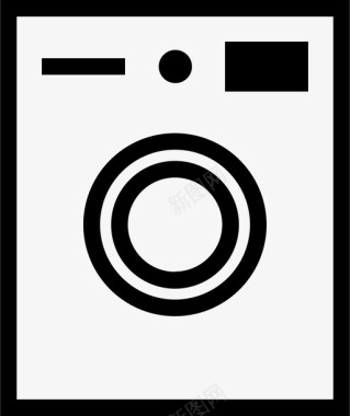 洗衣机清洁脏衣服图标图标