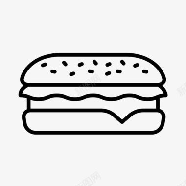法式地铁法式面包餐车图标图标