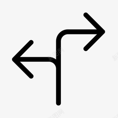 道路交通标志牌方向标志箭头移动方向图标图标