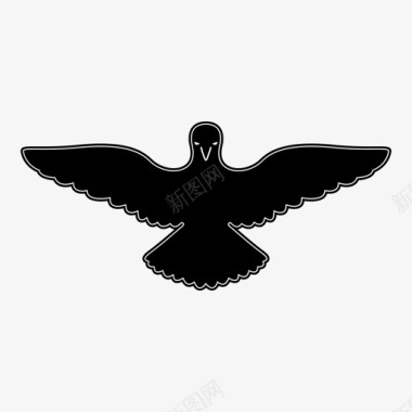 黑鸟动物乌鸦图标图标