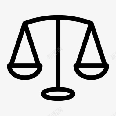 法律平衡公正图标图标