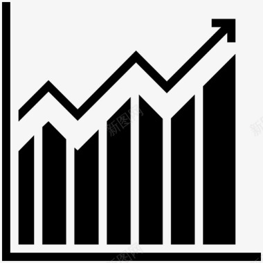 预测未来游戏增长条形图预测图标图标