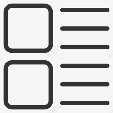 分类列表classification-o图标