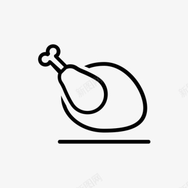 珍珠系列烤鸡食品食品系列图标图标