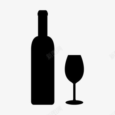 葡萄酒庆祝优雅图标图标
