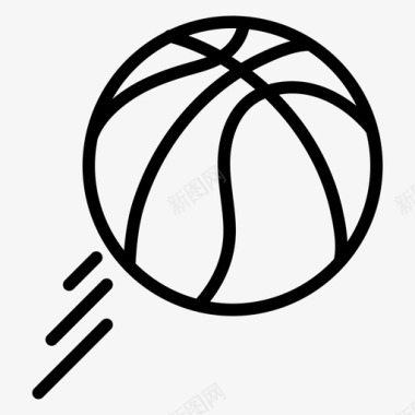 篮球弹跳运动图标图标