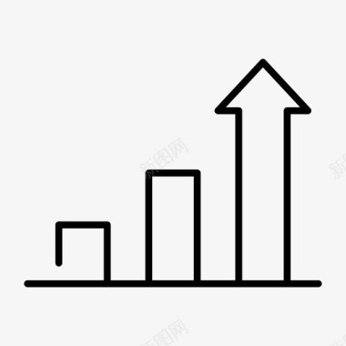 要素条形图向上条形图商业模式图标图标