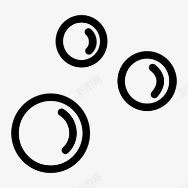 气泡圆圈球体图标图标