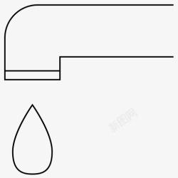 漏水的水龙头漏水的水龙头滴水水管图标高清图片