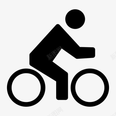 自行车骑自行车的人图标图标