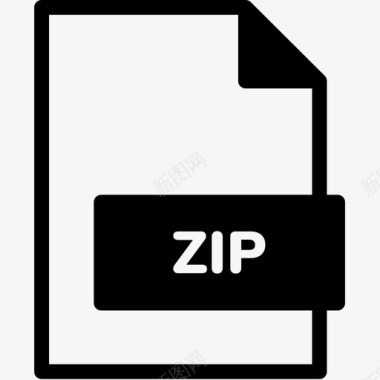 ZIP文件填写zip文件扩展名格式图标图标