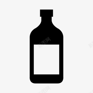 一瓶酒一瓶酒酒酒吧图标图标